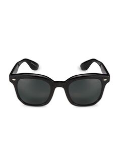 Квадратные солнцезащитные очки Filu&apos; 50 мм Brunello Cucinelli &amp; Oliver Peoples, черный