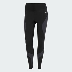 Леггинсы Adidas Training Essentials Hiit Colourblock 7/8, черный/серый