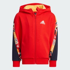 Спортивная толстовка Adidas Performance Warm Terry Cloth, красный/мультиколор