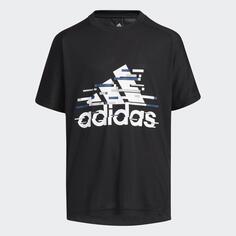 Футболка Adidas Professional Sports Training Aeroready Short-sleeved, синевато-черный