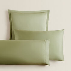 Наволочка Zara Home (300-Thread-Count) Cotton Sateen, зеленый