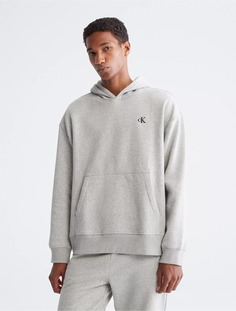 Толстовка Calvin Klein Relaxed Fit Archive Logo Fleece, серый