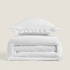 Покрывало Zara Home Ruffle Trim, белый