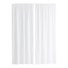 Шторы H&amp;M Home 2-pack Linen Panels, 2 предмета, белый