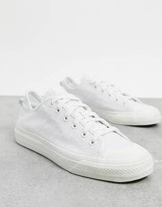 Белые парусиновые кроссовки adidas Originals Nizza RF