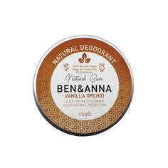 Ben&amp;Anna Natural Deodorant натуральный крем-дезодорант в алюминиевой банке Ванильная орхидея 45г Ben&Anna