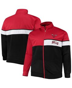 Мужская красная и черная спортивная куртка chicago bulls big and tall с застежкой-молнией во всю длину Profile, мульти