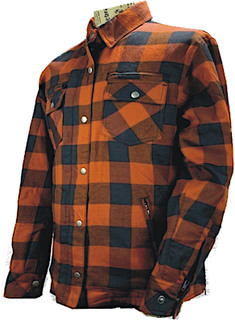 Bores Lumberjack Premium Мотоциклетная рубашка, оранжевый/черный