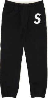 Спортивные брюки Supreme S Logo Split Sweatpant &apos;Black&apos;, черный