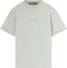 Футболка Palm Angels Reverse Logo Print T-Shirt &apos;Light Grey&apos;, серый