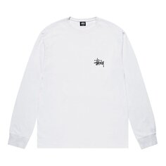 Лонгслив Stussy Basic Long-Sleeve Tee &apos;White&apos;, белый