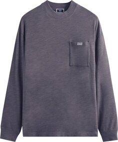 Лонгслив Kith Long-Sleeve Mock Neck Pocket JFK &apos;Granite&apos;, фиолетовый