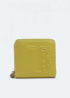 Кошелек TOD&apos;S Leather wallet, зеленый Tod’S