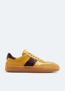 Кроссовки TOD&apos;S Low-top leather sneakers, желтый Tod’S