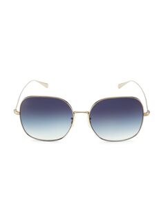 Солнцезащитные очки-подушки Deadani 58MM Brunello Cucinelli &amp; Oliver Peoples, синий