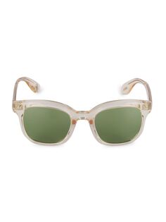 Квадратные солнцезащитные очки Filu&apos; 50 мм Brunello Cucinelli &amp; Oliver Peoples, зеленый