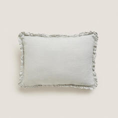 Чехол на подушку Zara Home Washed Linen, серый