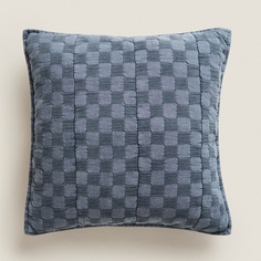 Чехол для подушки Zara Home Waffle-knit, темно-синий