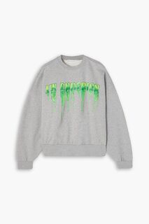 Толстовка из хлопка и флиса с логотипом Slime JW ANDERSON, серый