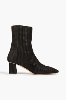 Ботильоны Tess 60 из ребристой замши 3.1 PHILLIP LIM, черный