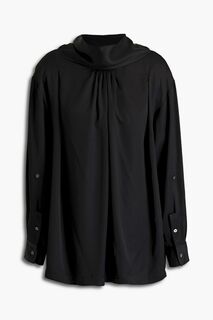 Блуза из атласного крепа со сборками 3.1 PHILLIP LIM, черный