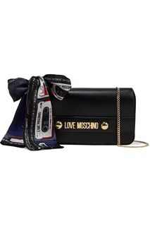 Сумка на плечо из искусственной кожи с бантом LOVE MOSCHINO, черный