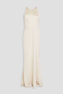 Атласное платье Samia ALICE + OLIVIA, кремовый