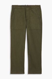 Полевые брюки чинос из хлопкового микса ALEX MILL, зеленый