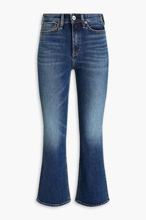 Расклешенные джинсы Hana с высокой посадкой RAG &amp; BONE, синий