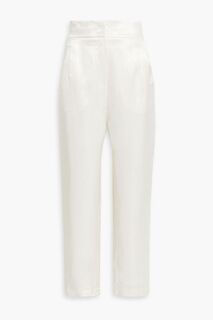 Зауженные брюки Bianca из атласного твила ENVELOPE1976, кремовый
