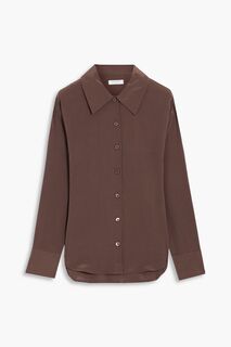 Рубашка Mari из стираного шелка EQUIPMENT, коричневый