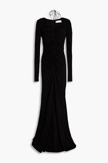 Платье Riccardo из эластичного джерси со сборками REBECCA VALLANCE, черный