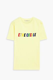 Футболка из хлопкового джерси с логотипом Etre Cecile, желтый