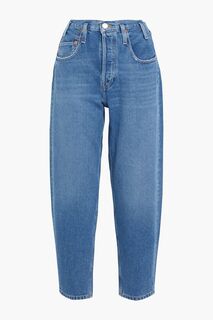 Зауженные джинсы в стиле 80-х с высокой посадкой RE/DONE, синий