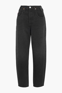 Зауженные джинсы в стиле 80-х с высокой посадкой RE/DONE, черный