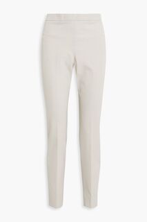 Зауженные брюки из эластичного твила FABIANA FILIPPI, серый