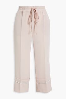 Укороченные брюки прямого кроя из крепа REDVALENTINO, розовый