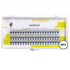 Ibra Natural Knot-Free 0.10 C-Mix пучки накладных ресниц