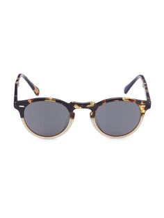 Солнцезащитные очки «кошачий глаз» 47 мм Oliver Peoples, коричневый