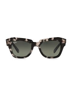 Классические солнцезащитные очки Wayfarer RB2186 49 мм Ray-Ban, серый