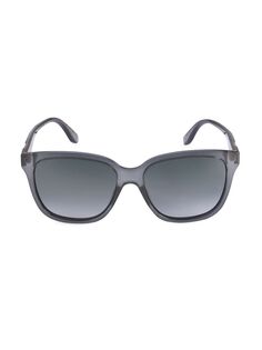 Квадратные солнцезащитные очки 56 мм Gucci, серый