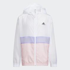 Куртка Adidas Professional Sports Training Logo, белый/розовый/мультиколор