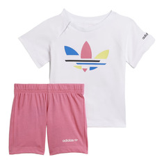 Костюм Adidas Originals Adicolor, белый/розовый