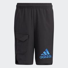 Спортивные шорты Adidas, черный/синий