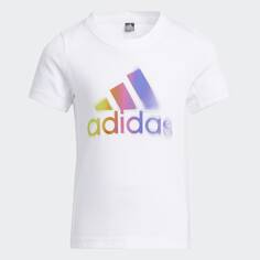 Футболка adidas Cotton, белый/мультиколор