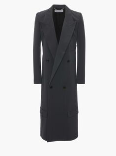 Двубортное пальто JW Anderson, темно-серый