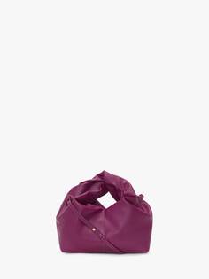 Кожаная сумка через плечо JW Anderson, фиолетовый