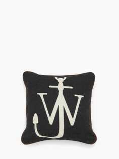 Подушка с логотипом JW Anderson, черный / белый