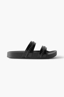 Шлепанцы Meli из ПВХ с тиснением ANCIENT GREEK SANDALS, черный