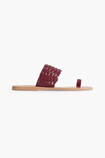 Сандалии Thalia из плетеной кожи ANCIENT GREEK SANDALS, бордовый
